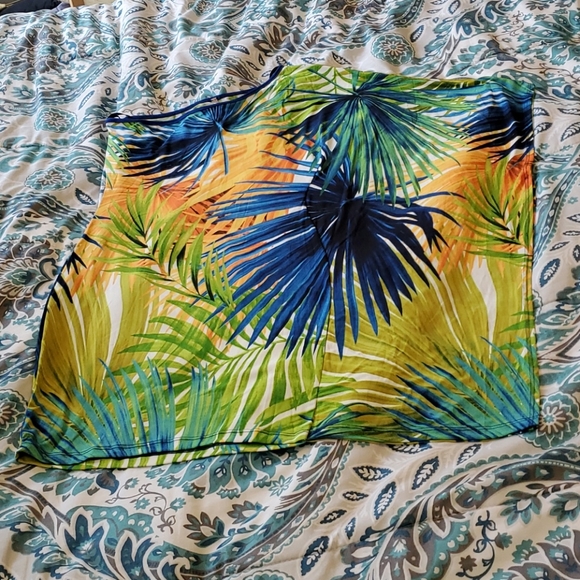 Women multi-color Entry Tropical Casual Dress Sz M - Picture 4 of 6